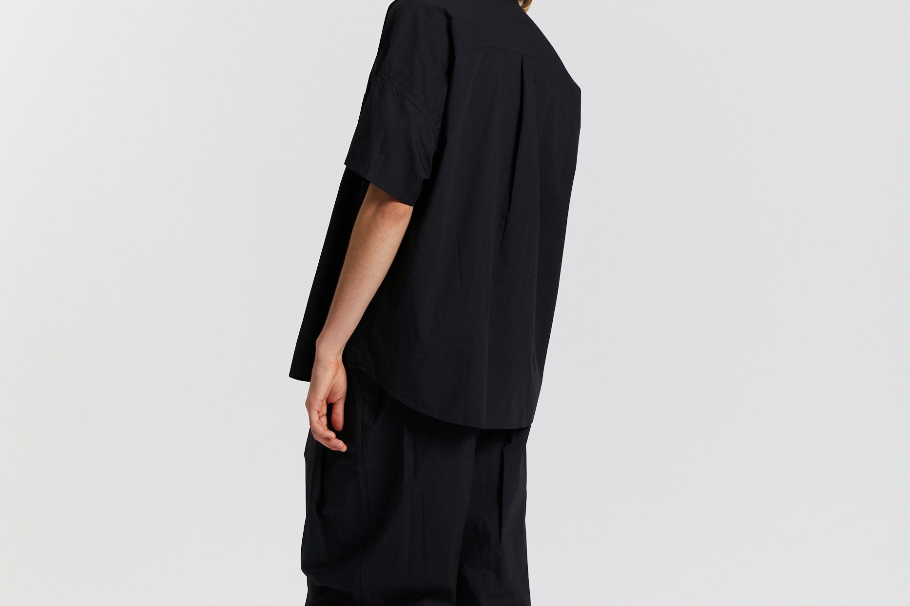 The Chiara Short Sleeve Shirt - Black - Apparel