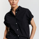 The Chiara Short Sleeve Shirt - Black - Apparel