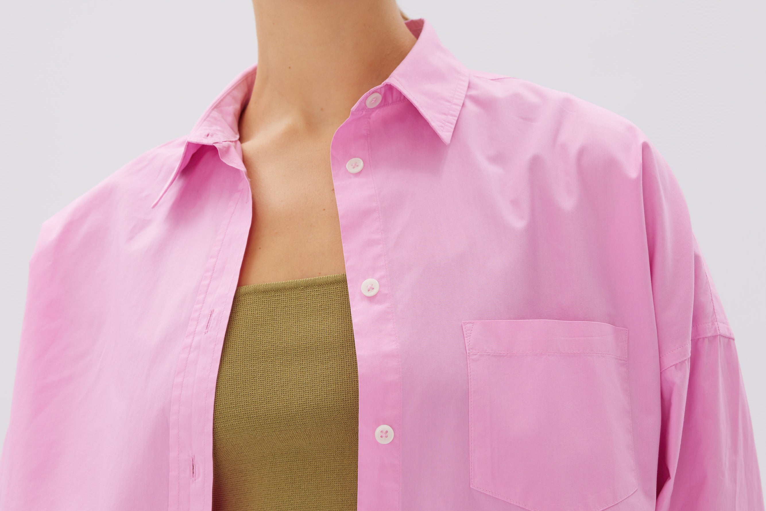 The Chiara Shirt - Bubble Gum - Apparel