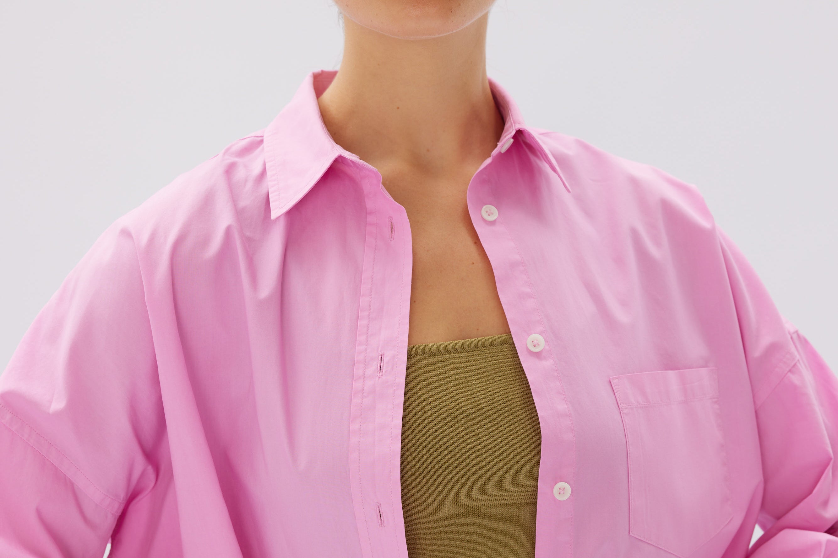 The Chiara Shirt - Bubble Gum - Apparel