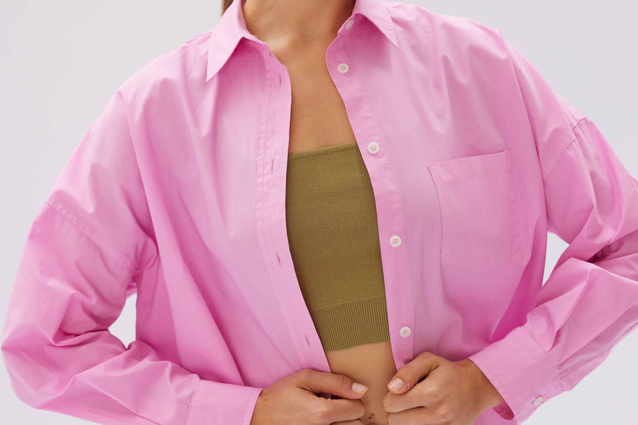 The Chiara Shirt - Bubble Gum - Apparel