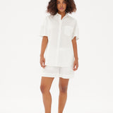 Chiara Mid Length Short - White