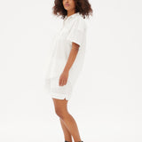 Chiara Mid Length Short - White