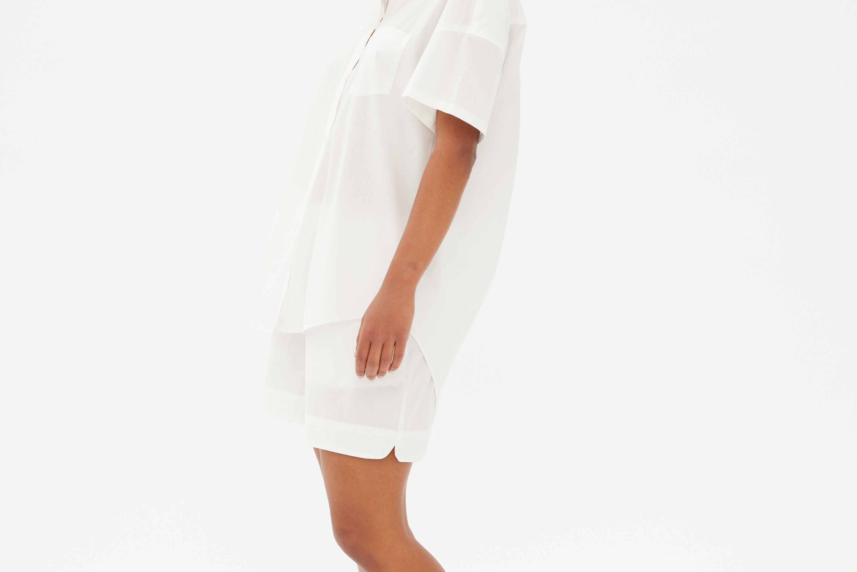 Chiara Mid Length Short - White