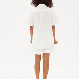 Chiara Mid Length Short - White