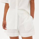 Chiara Mid Length Short - White