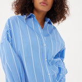 Chiara Shirt - Wide Stripe White/Ink Blue - Apparel