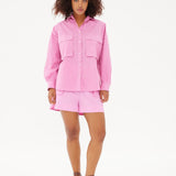 Chiara Utility Shirt - Peony - Apparel