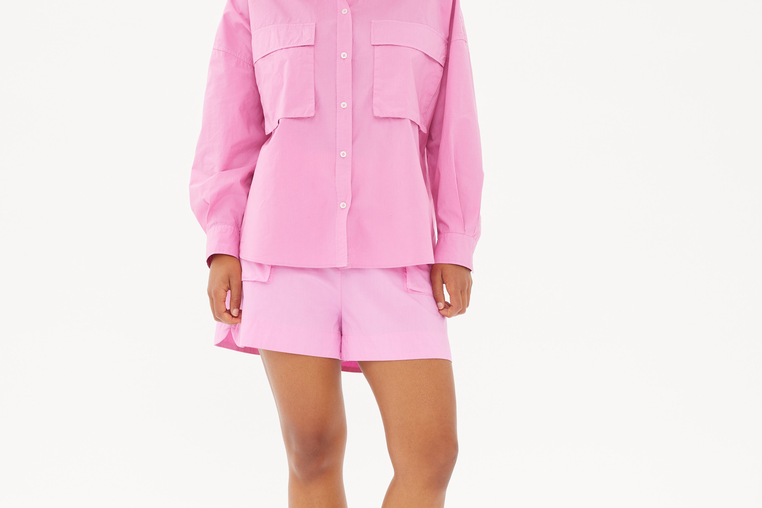 Chiara Utility Shirt - Peony - Apparel