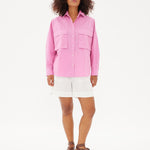 Chiara Utility Shirt - Peony - Apparel