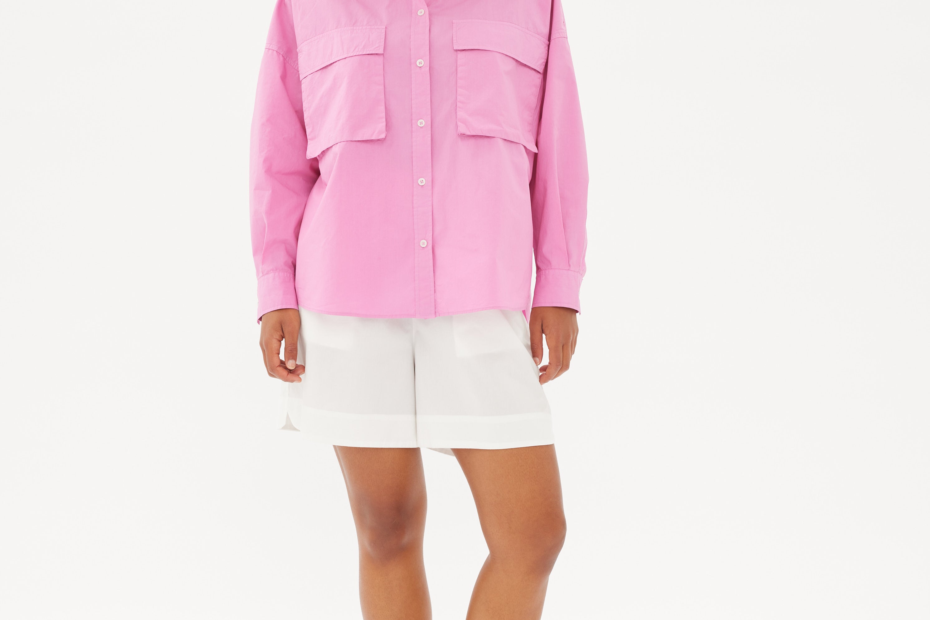 Chiara Utility Shirt - Peony - Apparel