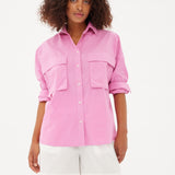 Chiara Utility Shirt - Peony - Apparel