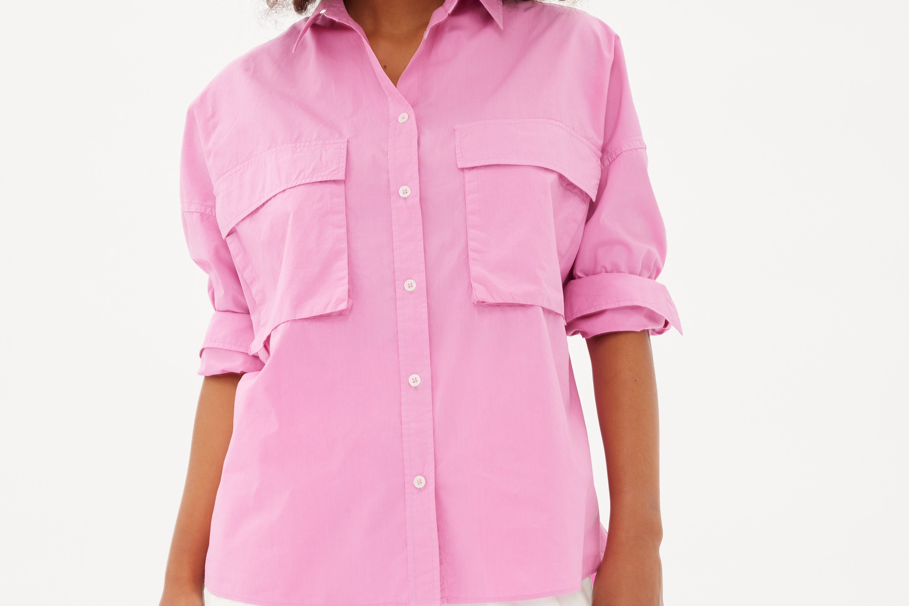 Chiara Utility Shirt - Peony - Apparel