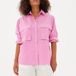 Chiara Utility Shirt - Peony - Apparel