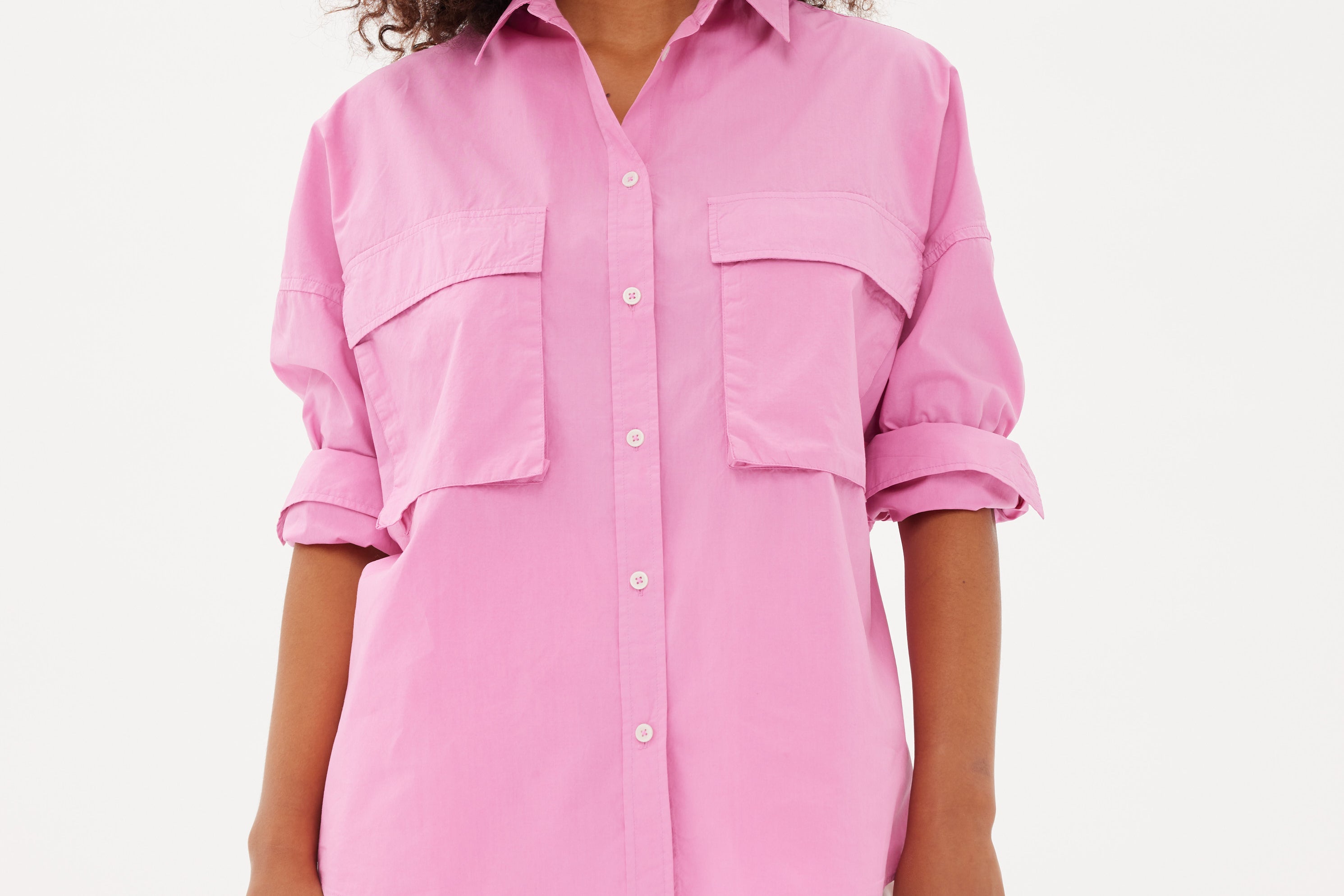 Chiara Utility Shirt - Peony - Apparel