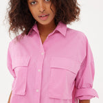 Chiara Utility Shirt - Peony - Apparel
