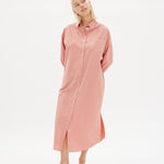 Chiara Shirt Dress Maxi - Himalayan Pink - Apparel