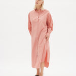 Chiara Shirt Dress Maxi - Himalayan Pink - Apparel