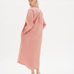 Chiara Shirt Dress Maxi - Himalayan Pink - Apparel