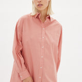 Chiara Shirt Dress Maxi - Himalayan Pink - Apparel