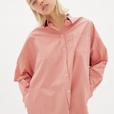 Chiara Shirt Dress Maxi - Himalayan Pink - Apparel
