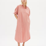 Chiara Shirt Dress Maxi - Himalayan Pink - Apparel