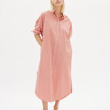 Chiara Shirt Dress Maxi - Himalayan Pink - Apparel