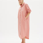 Chiara Shirt Dress Maxi - Himalayan Pink - Apparel