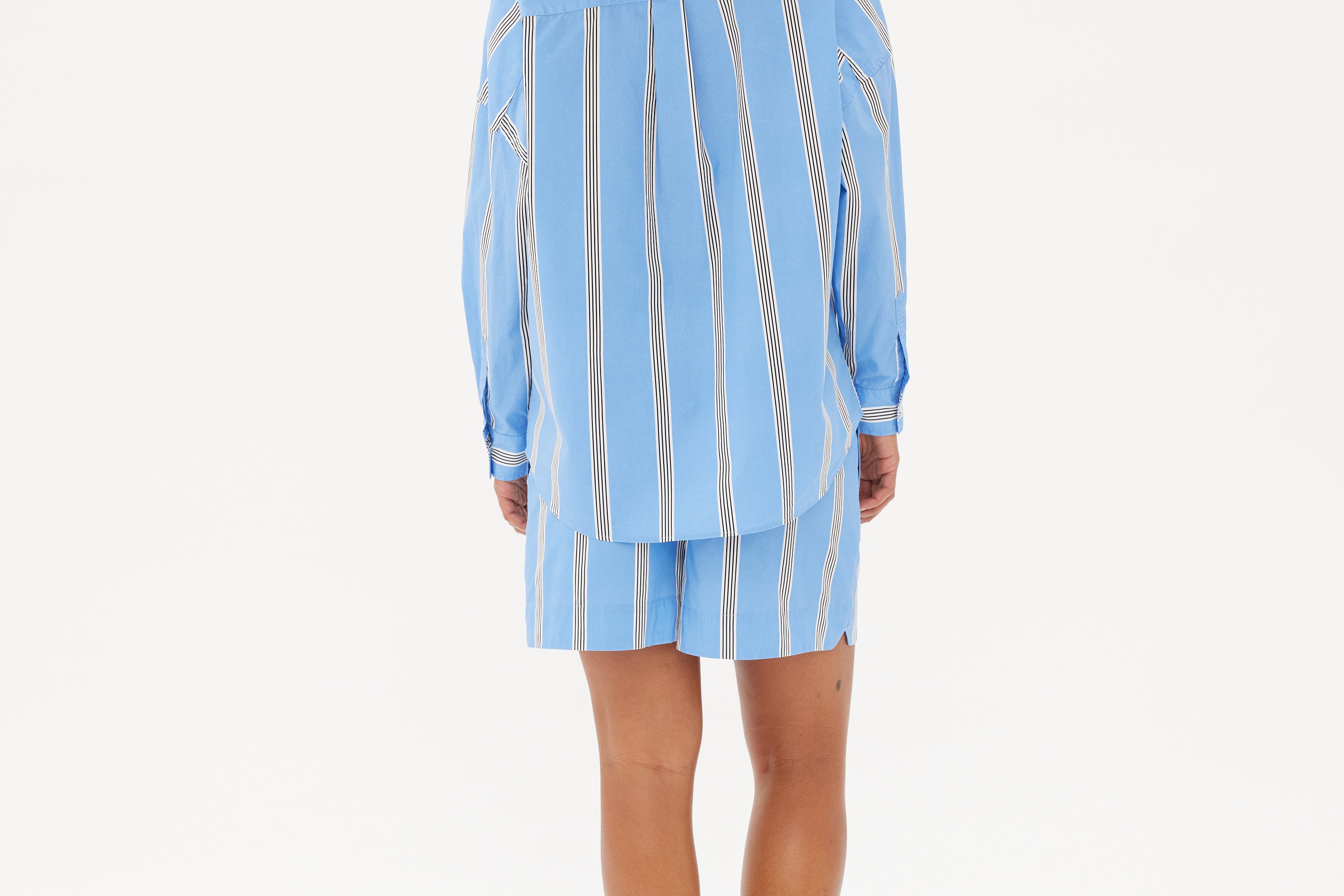 Chiara Shirt Classic - Stripe - Ink Blue/White/Black - Apparel