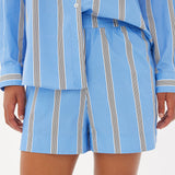 Chiara Shirt Classic - Stripe - Ink Blue/White/Black - Apparel