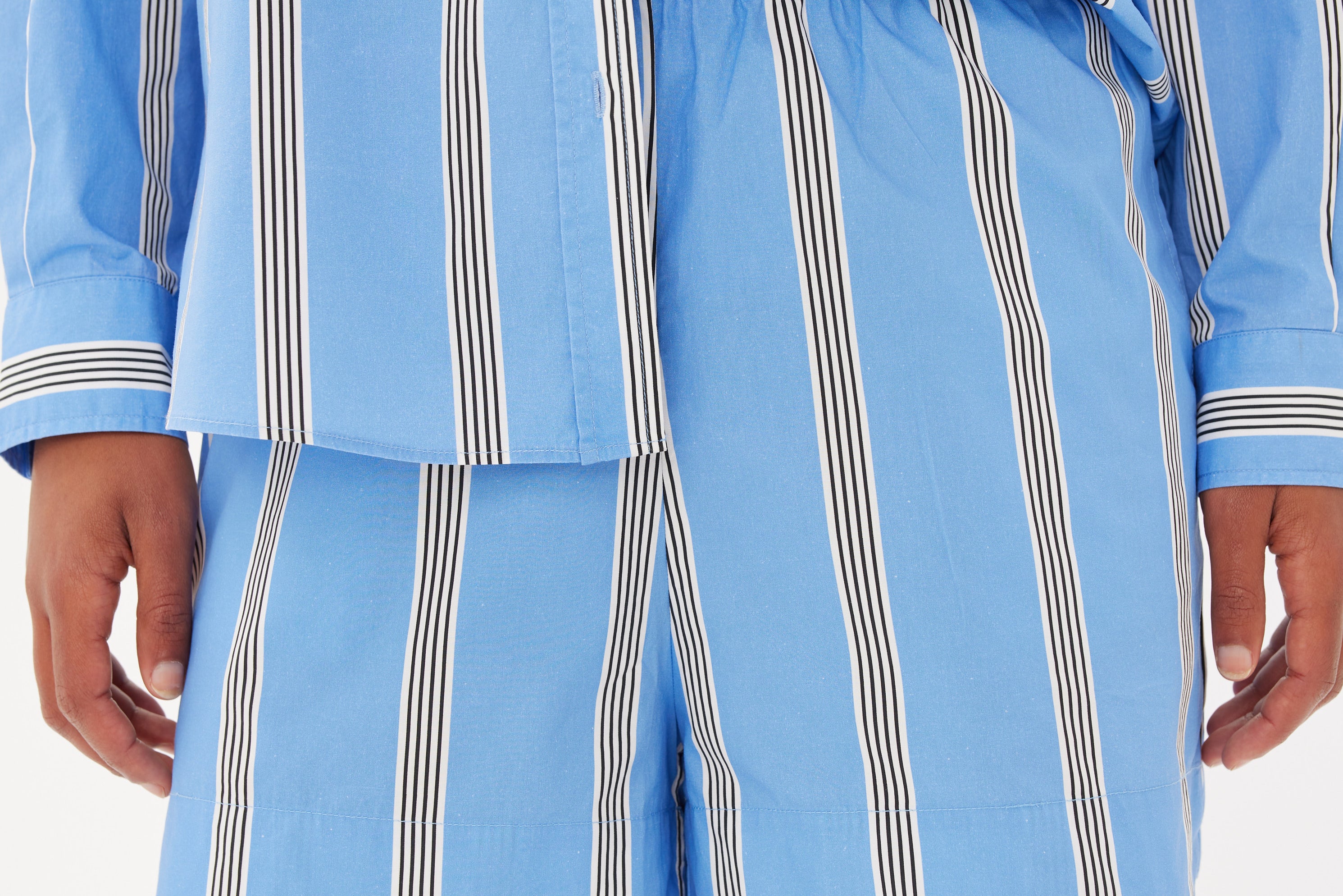 Chiara Shirt Classic - Stripe - Ink Blue/White/Black - Apparel