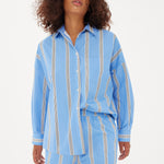 Chiara Shirt Classic - Stripe - Ink Blue/White/Black - Apparel