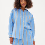 Chiara Shirt Classic - Stripe - Ink Blue/White/Black - Apparel