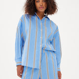 Chiara Shirt Classic - Stripe - Ink Blue/White/Black - Apparel