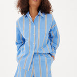 Chiara Shirt Classic - Stripe - Ink Blue/White/Black - Apparel