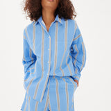 Chiara Shirt Classic - Stripe - Ink Blue/White/Black - Apparel