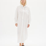 Chiara Shirt Dress Maxi - White - Apparel