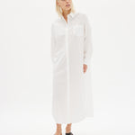 Chiara Shirt Dress Maxi - White - Apparel