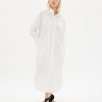Chiara Shirt Dress Maxi - White - Apparel