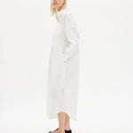 Chiara Shirt Dress Maxi - White - Apparel