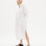 Chiara Shirt Dress Maxi - White - Apparel