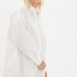Chiara Shirt Dress Maxi - White - Apparel