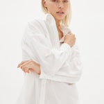 Chiara Shirt Dress Maxi - White - Apparel