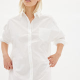 Chiara Shirt Dress Maxi - White - Apparel