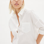 Chiara Shirt Dress Maxi - White - Apparel