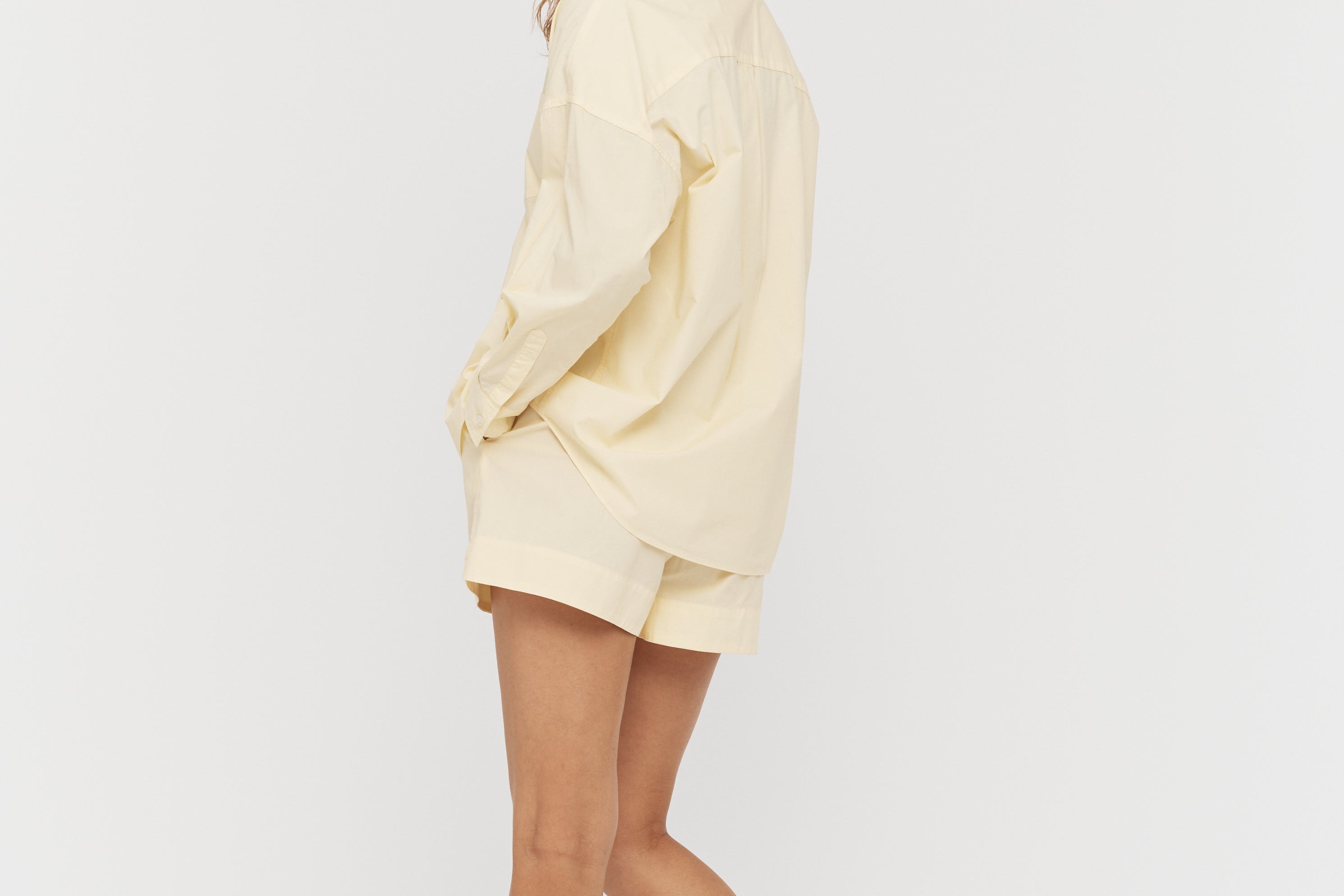 Chiara Shirt Classic - Soft Yellow - Apparel