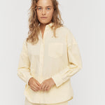 Chiara Shirt Classic - Soft Yellow - Apparel