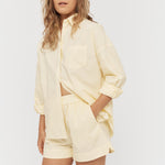 Chiara Shirt Classic - Soft Yellow - Apparel