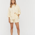 Chiara Shirt Classic - Soft Yellow - Apparel