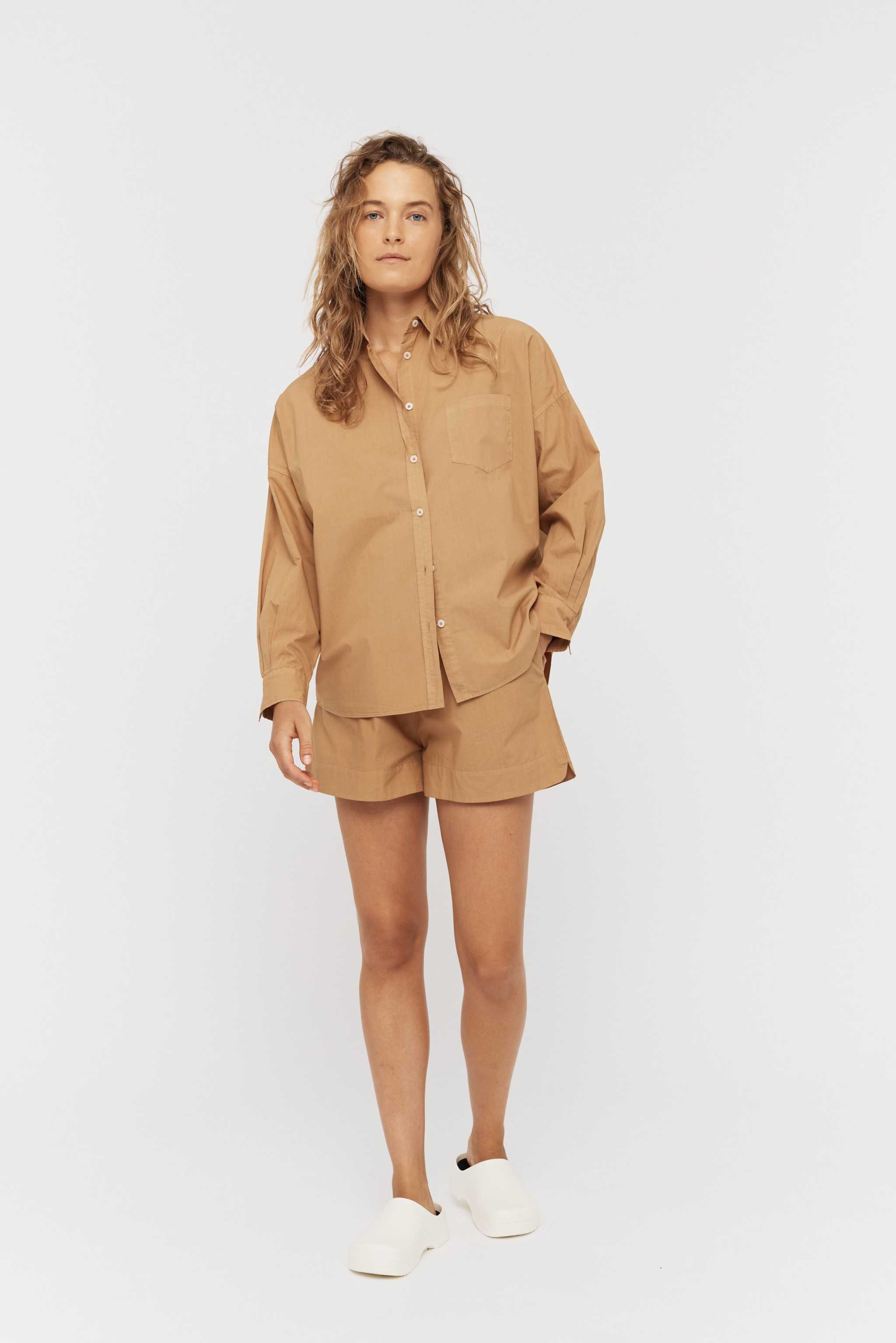 The Chiara Shirt - Toffee - LMND Worldwide Shipping The Chiara Shirt - Toffee - LMND Worldwide Shipping